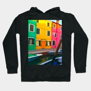 Burano Colorful Houses Hoodie